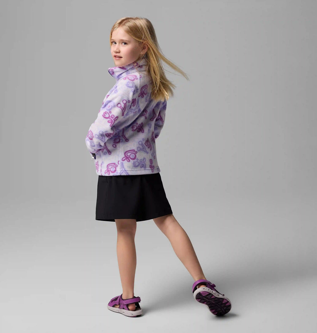 Girls' Benton Springs II Printed Fleece Jacket