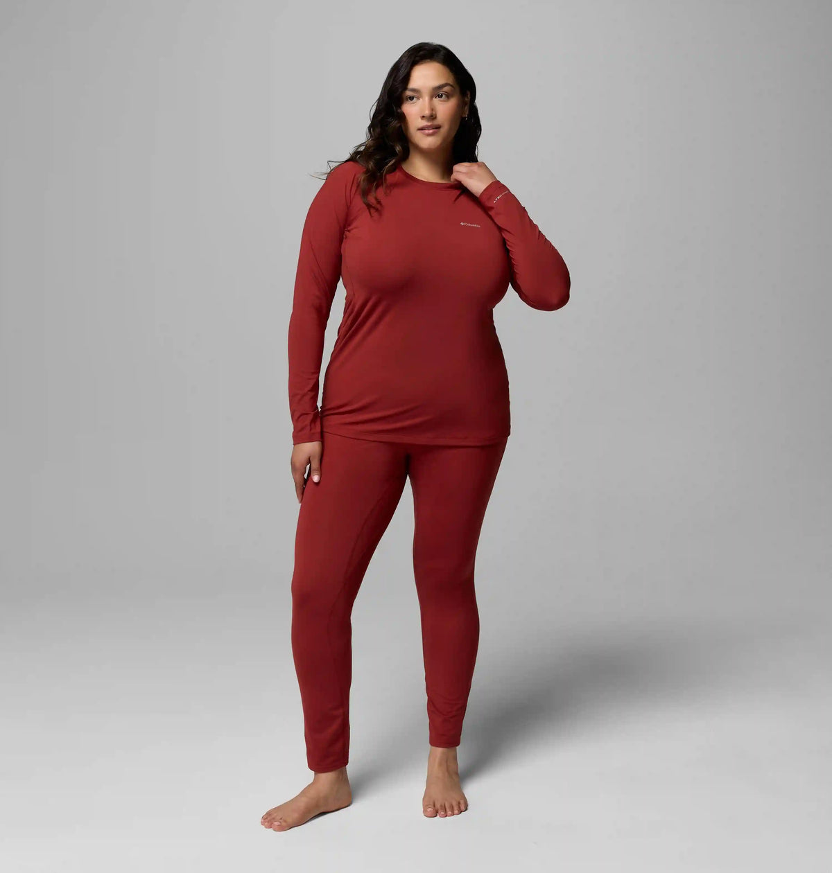 Women’s Omni-Heat Midweight Baselayer Crew - Plus Size
