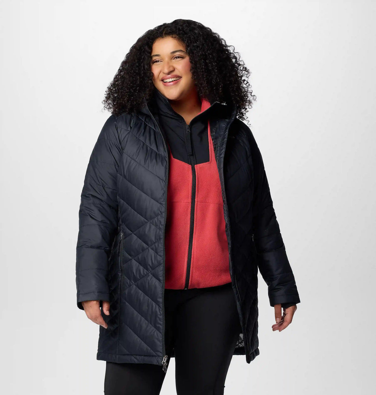 Women's Heavenly Long Hooded Jacket - Plus Size