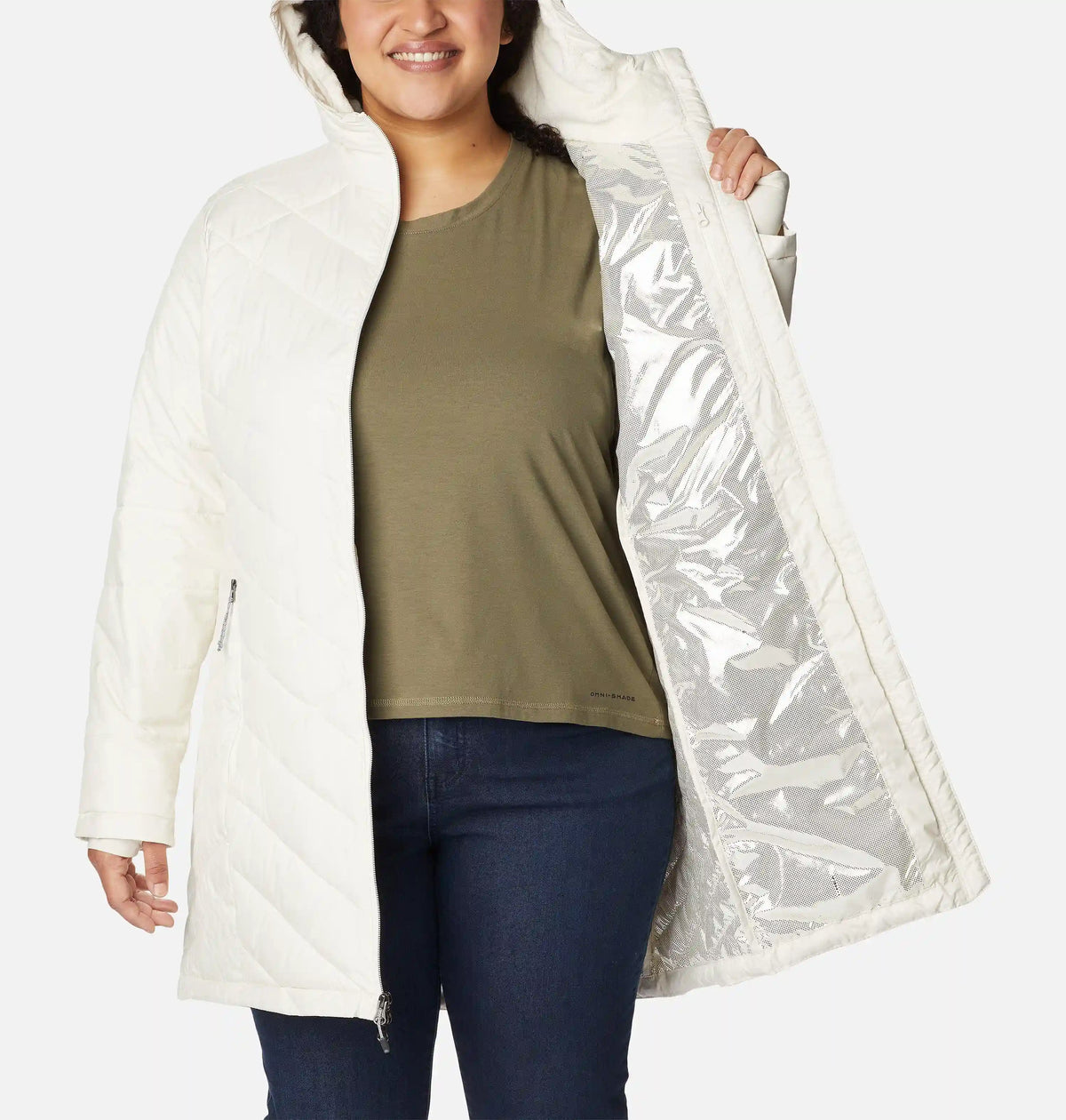 Women's Heavenly Long Hooded Jacket - Plus Size