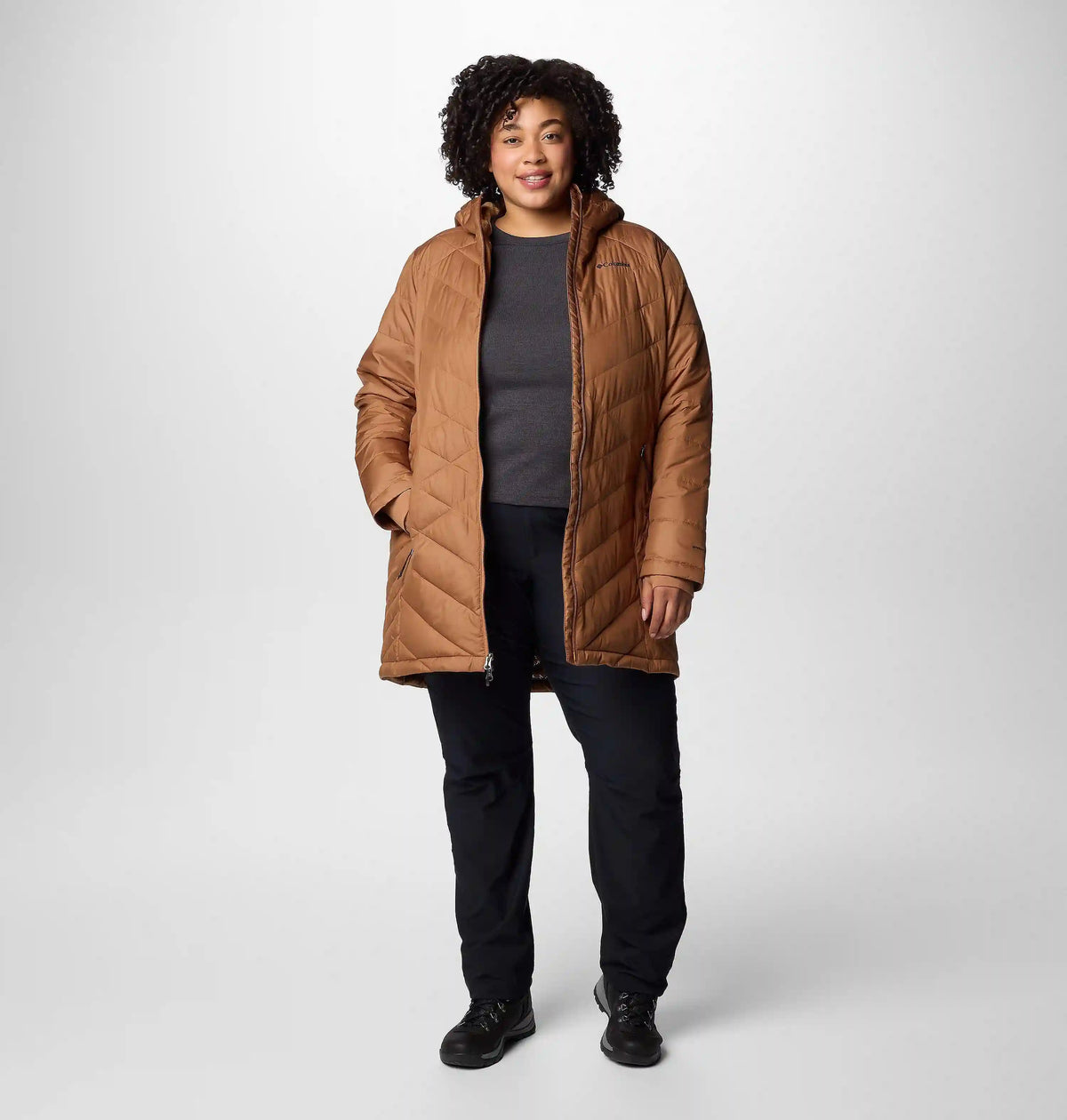 Women's Heavenly Long Hooded Jacket - Plus Size