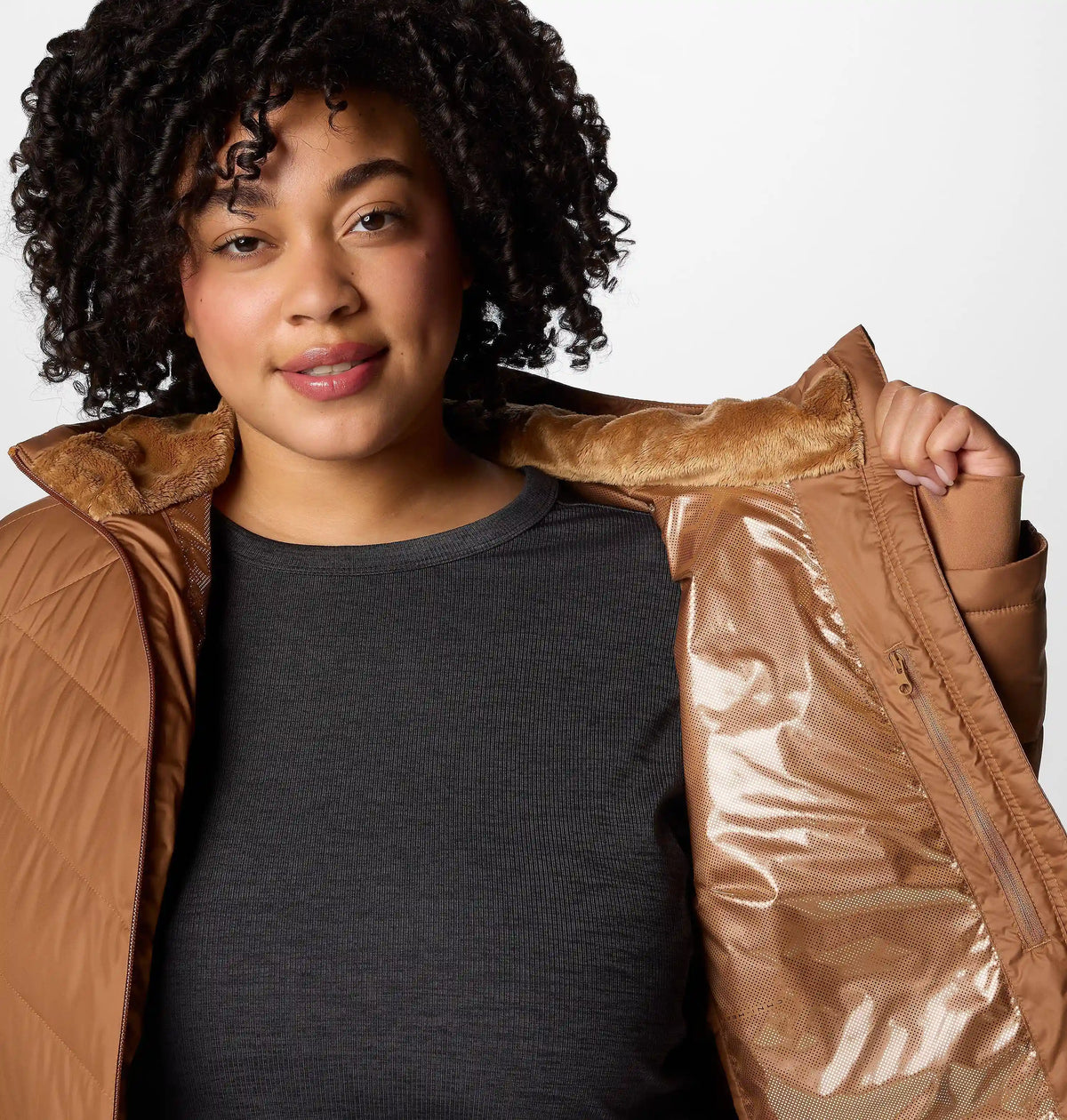 Women's Heavenly Long Hooded Jacket - Plus Size