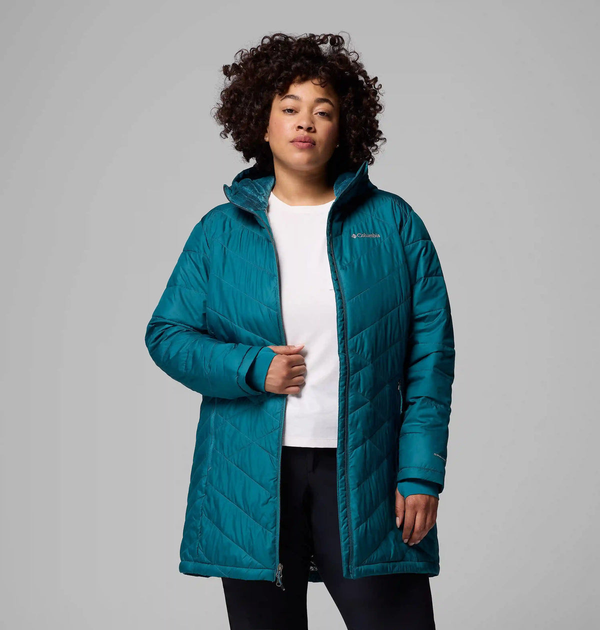 Women's Heavenly Long Hooded Jacket - Plus Size