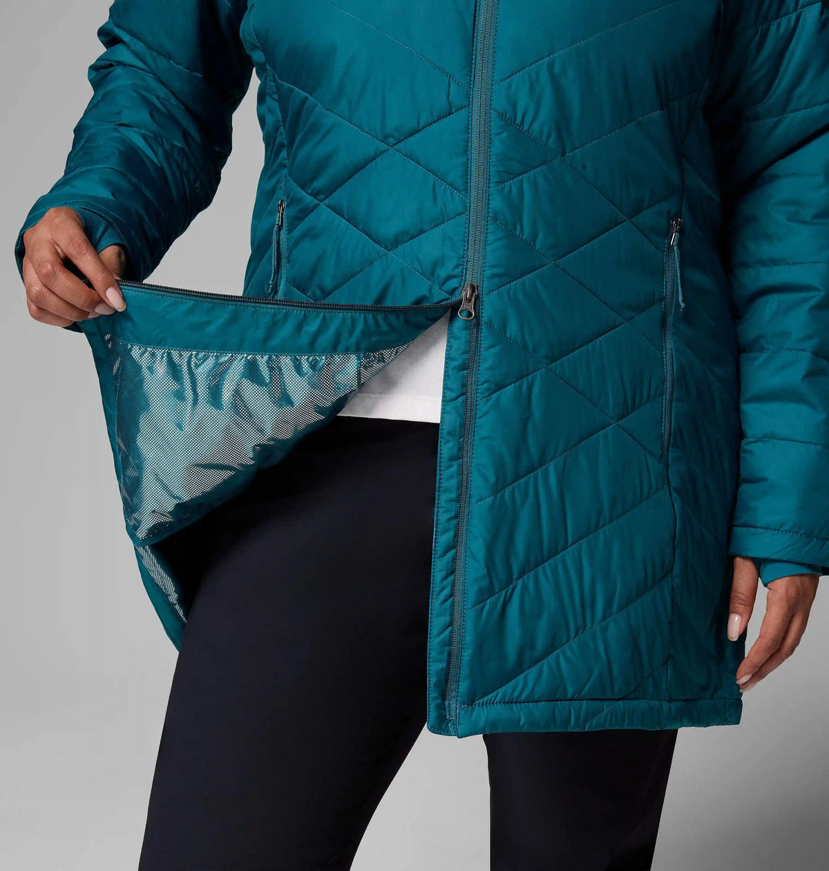 Women's Heavenly Long Hooded Jacket - Plus Size
