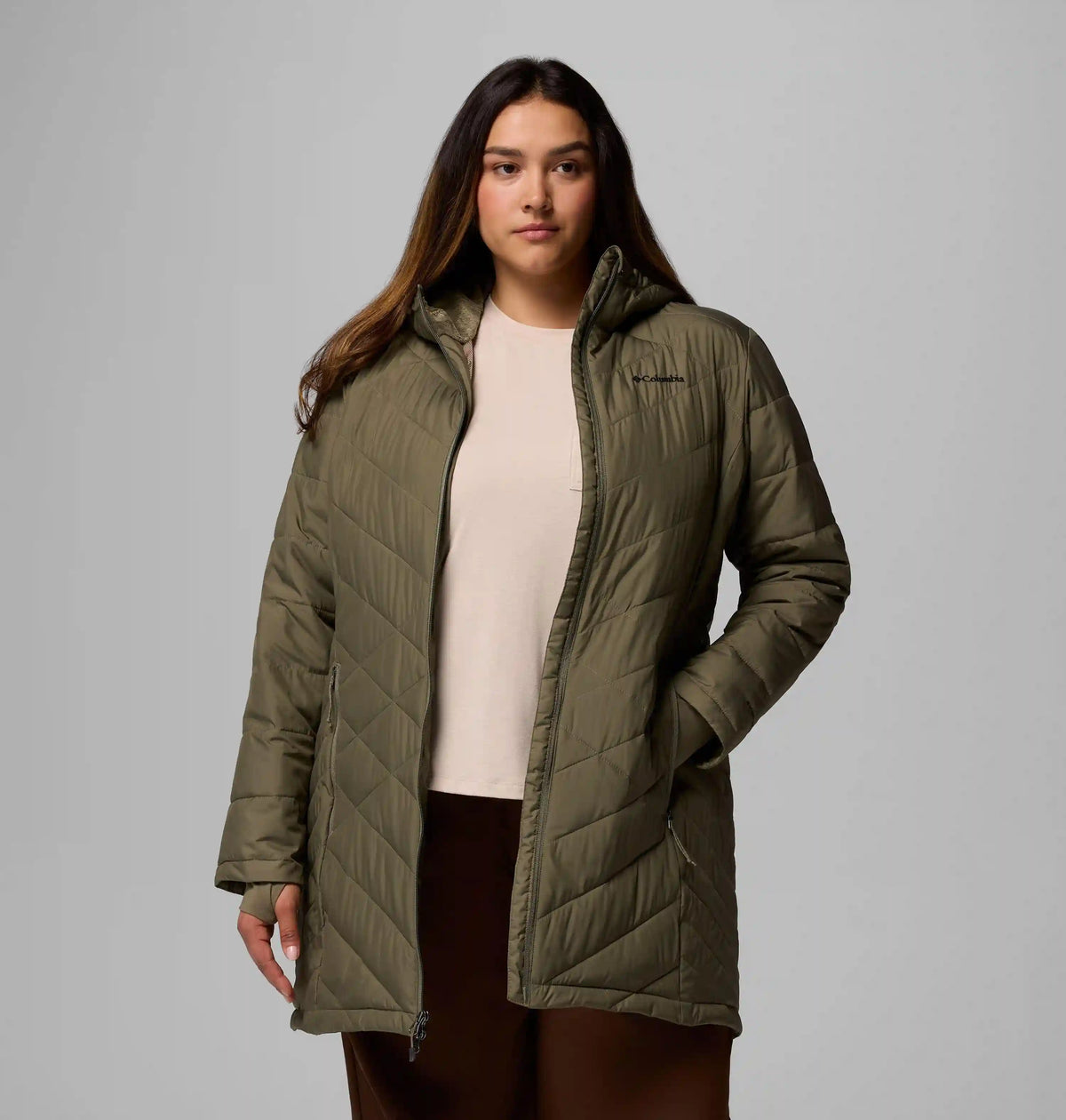 Women's Heavenly Long Hooded Jacket - Plus Size