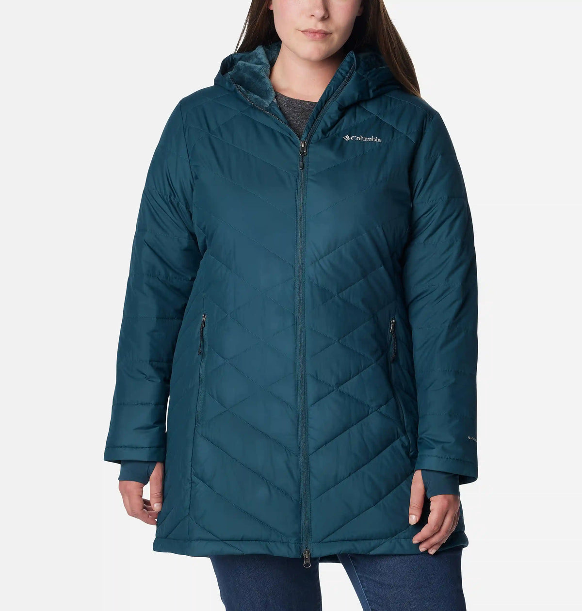Women's Heavenly Long Hooded Jacket - Plus Size