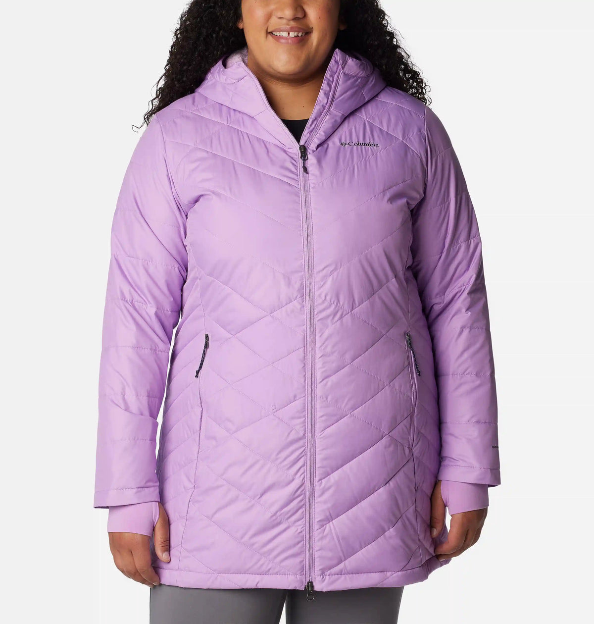 Women's Heavenly Long Hooded Jacket - Plus Size