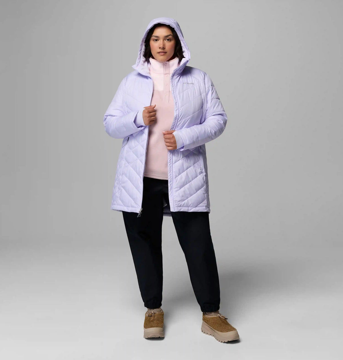 Women's Heavenly Long Hooded Jacket - Plus Size