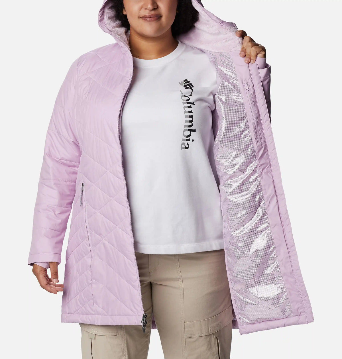 Women's Heavenly Long Hooded Jacket - Plus Size