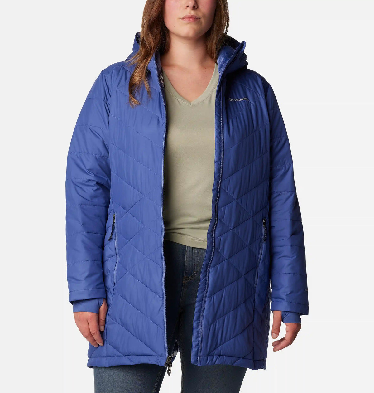 Women's Heavenly Long Hooded Jacket - Plus Size