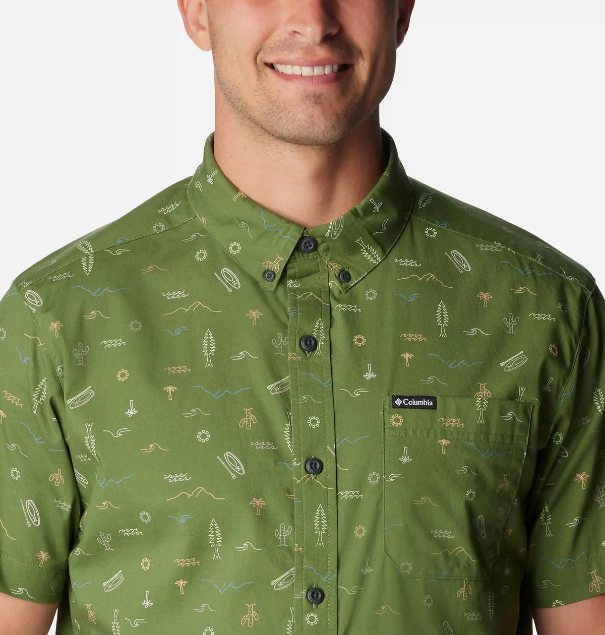 Men's Rapid Rivers Printed Short Sleeve Shirt