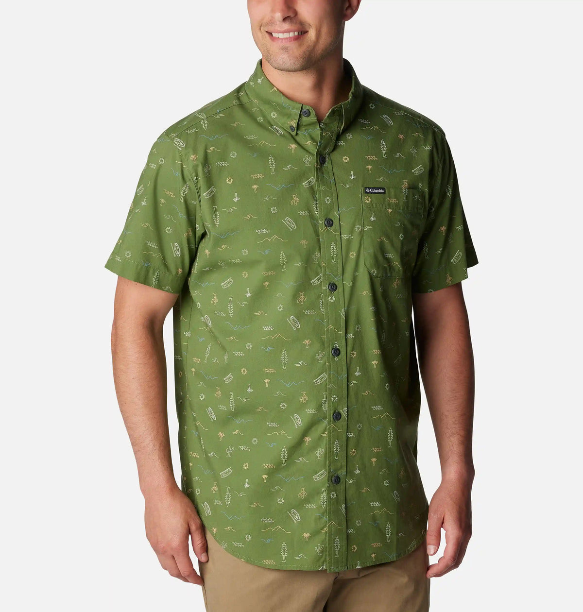 Men's Rapid Rivers Printed Short Sleeve Shirt