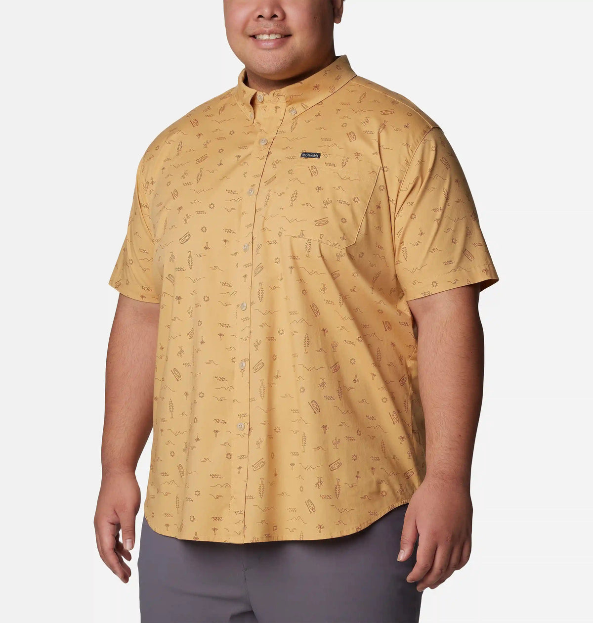 Men's Rapid Rivers Printed Short Sleeve Shirt – Big