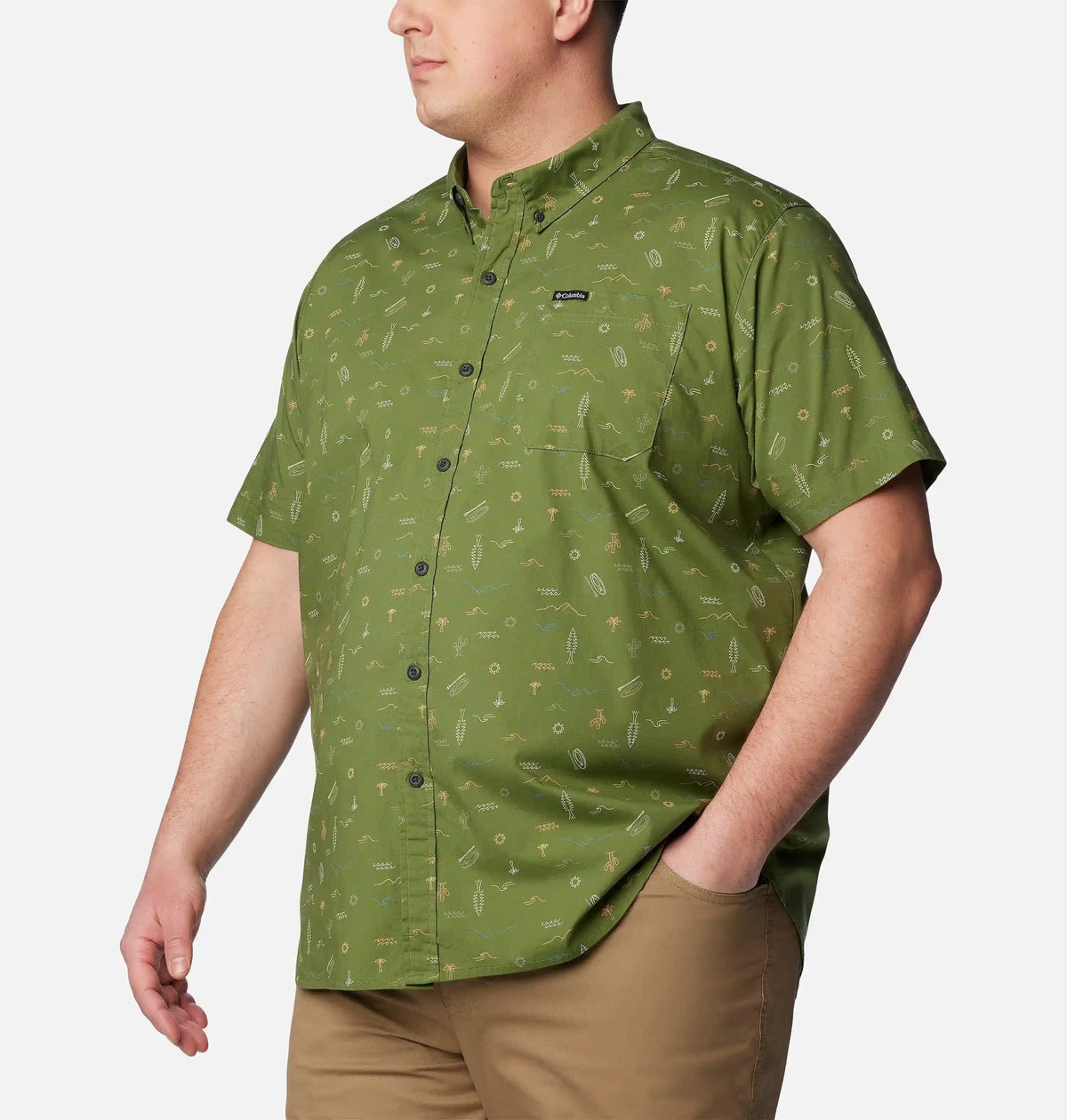 Men's Rapid Rivers Printed Short Sleeve Shirt – Big