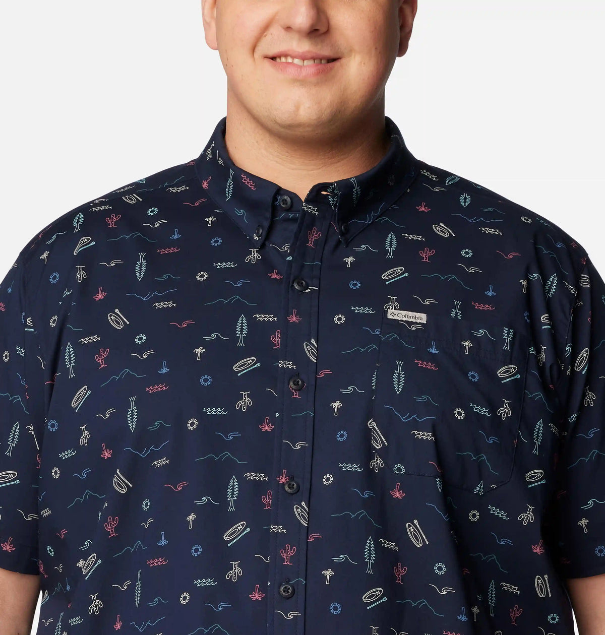 Men's Rapid Rivers Printed Short Sleeve Shirt – Big