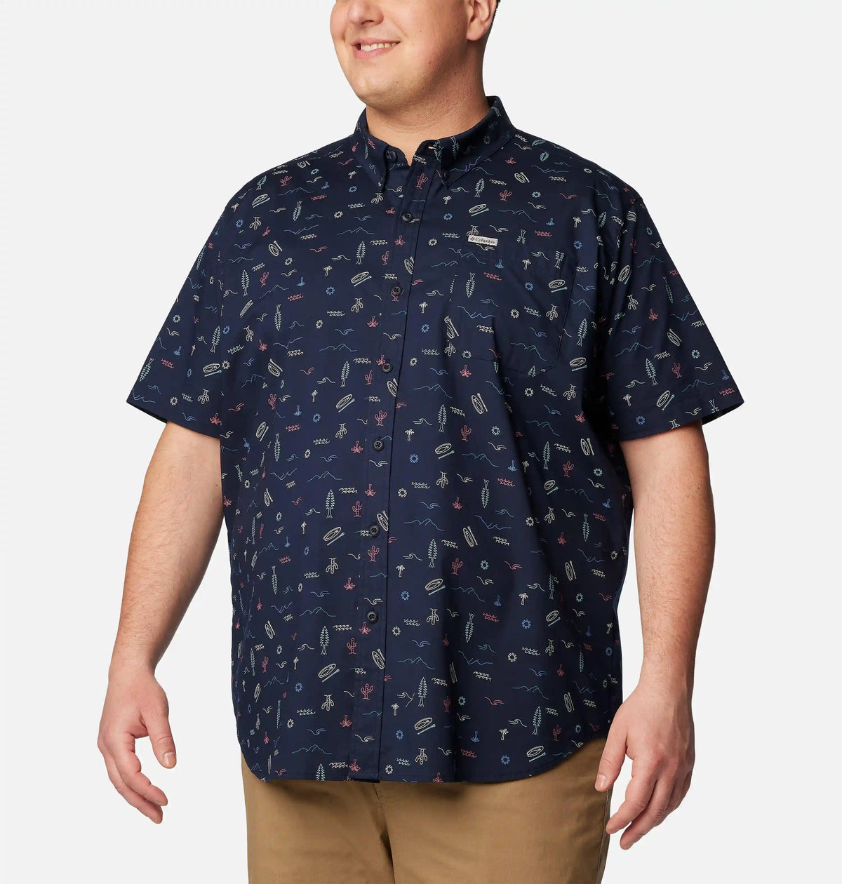 Men's Rapid Rivers Printed Short Sleeve Shirt – Big