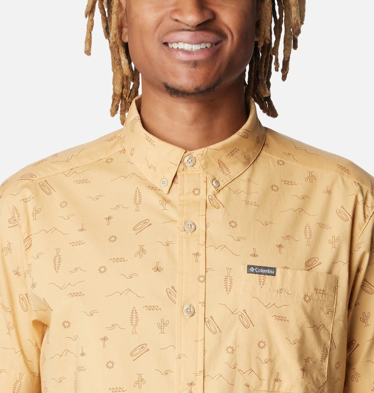 Men's Rapid Rivers Printed Short Sleeve Shirt – Tall