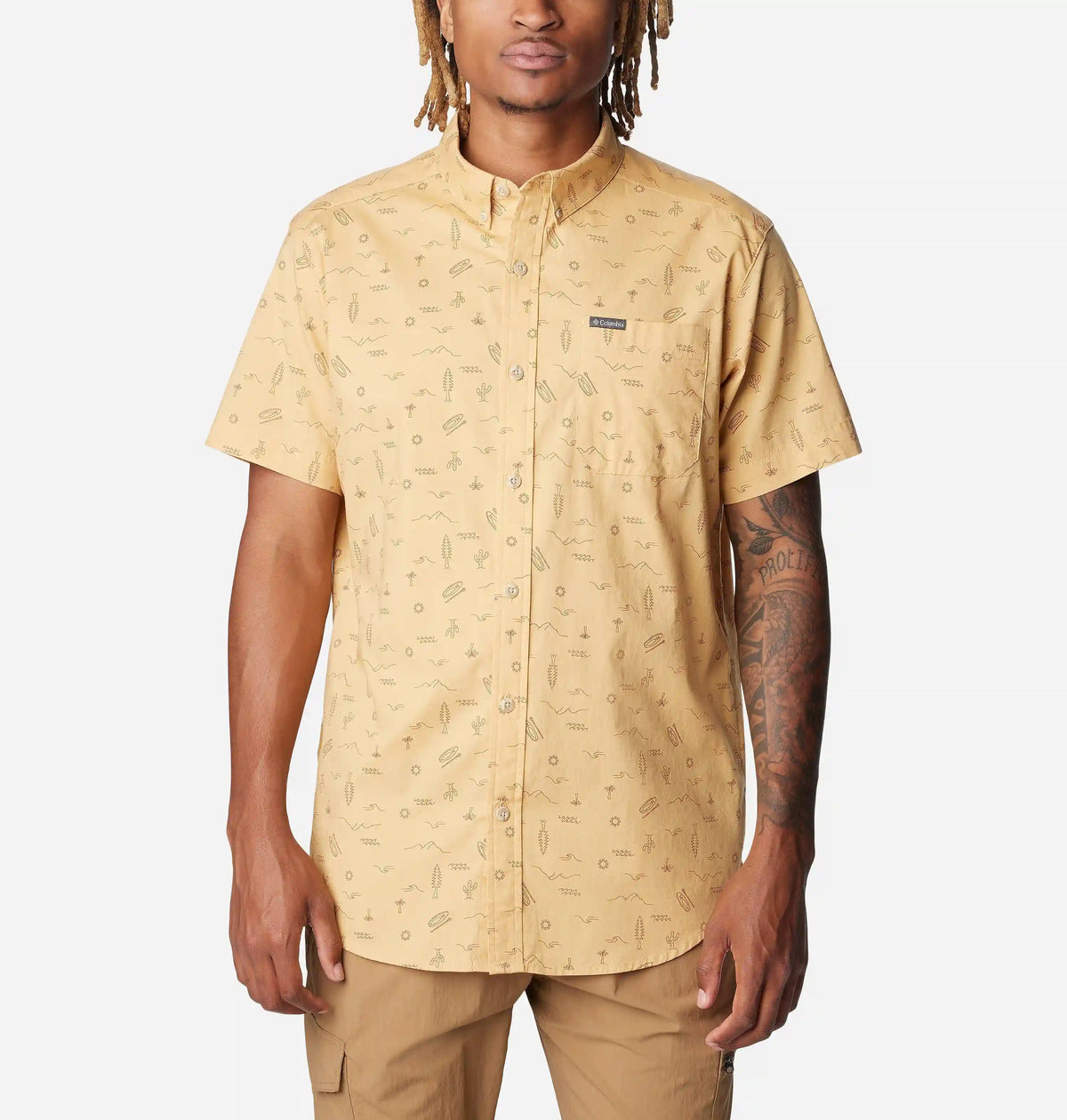 Men's Rapid Rivers Printed Short Sleeve Shirt – Tall
