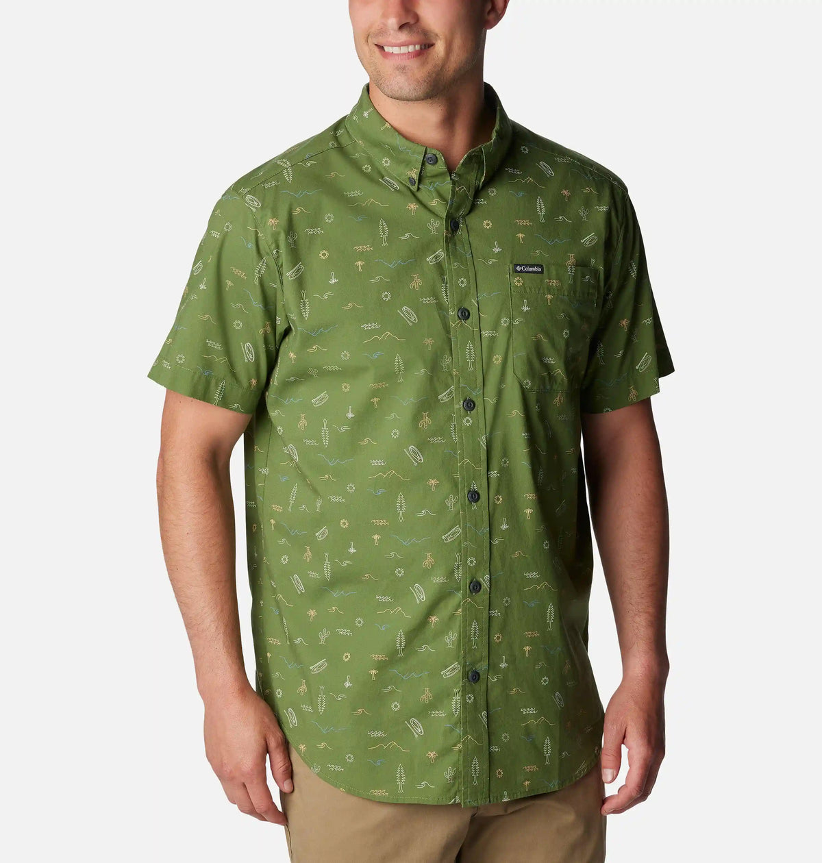 Men's Rapid Rivers Printed Short Sleeve Shirt – Tall