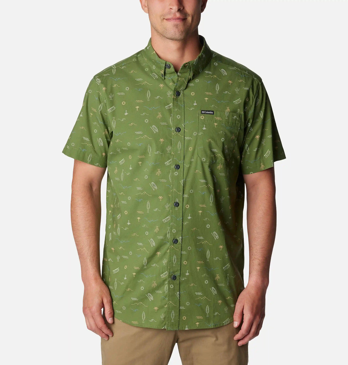 Men's Rapid Rivers Printed Short Sleeve Shirt – Tall