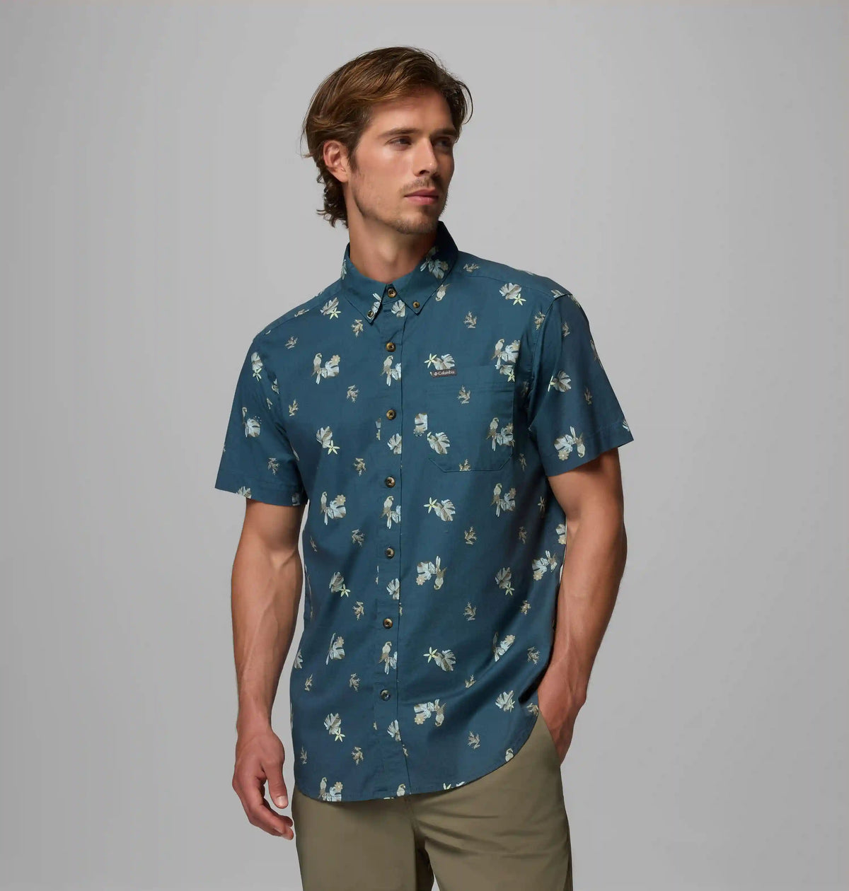 Men's Rapid Rivers Printed Short Sleeve Shirt – Tall
