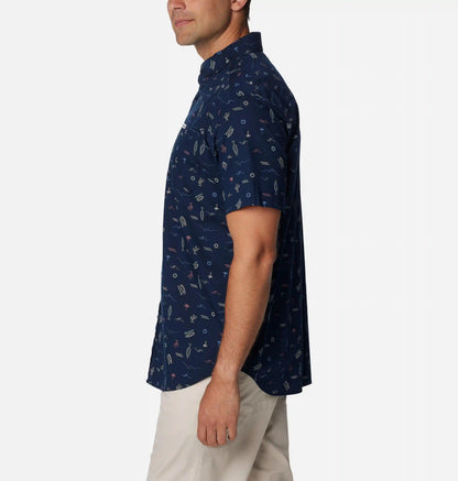 Men's Rapid Rivers Printed Short Sleeve Shirt – Tall