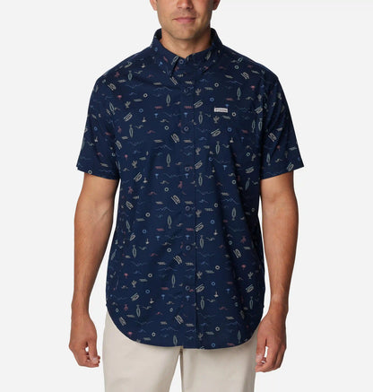 Men's Rapid Rivers Printed Short Sleeve Shirt – Tall