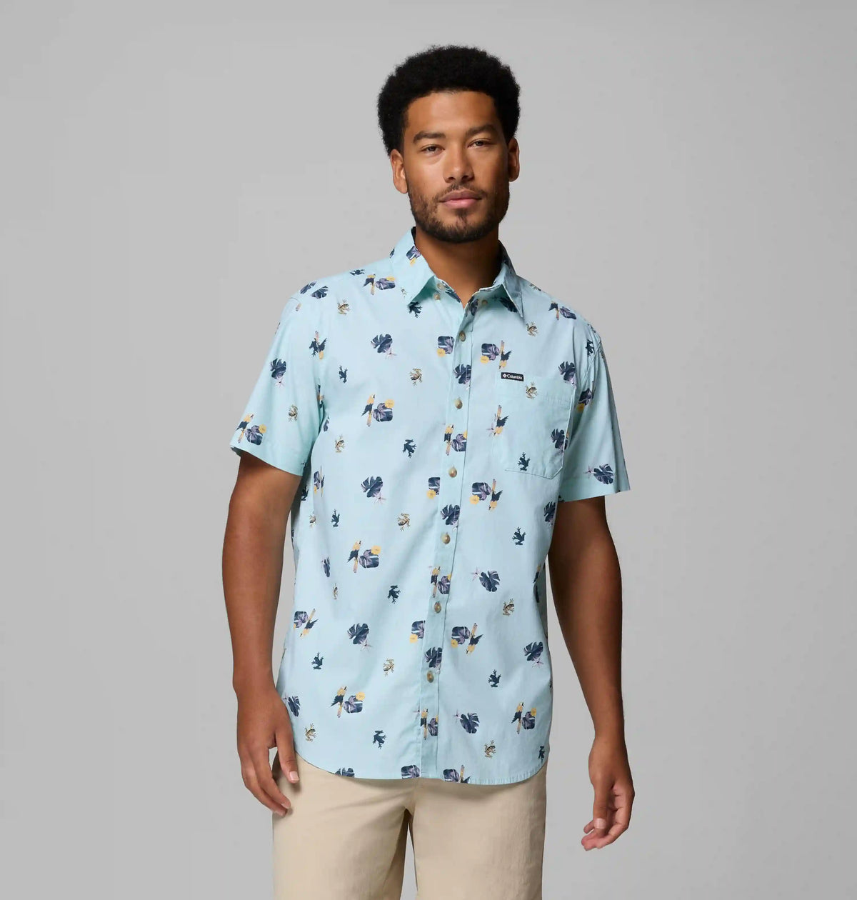 Men's Rapid Rivers Printed Short Sleeve Shirt – Tall