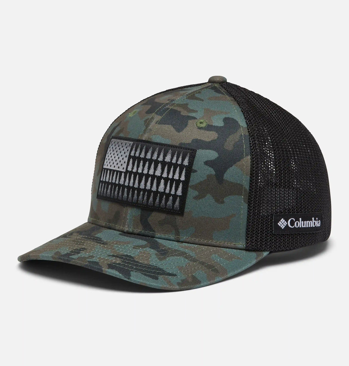 Columbia Mesh Tree Flag Ball Cap