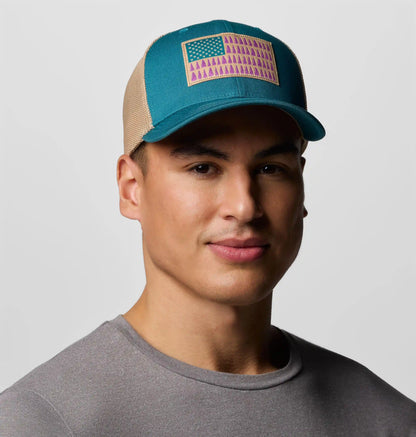 Columbia Mesh Tree Flag Ball Cap