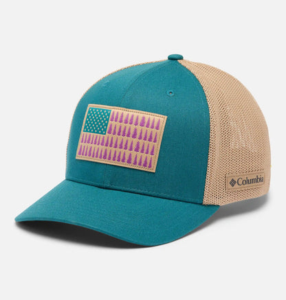 Columbia Mesh Tree Flag Ball Cap