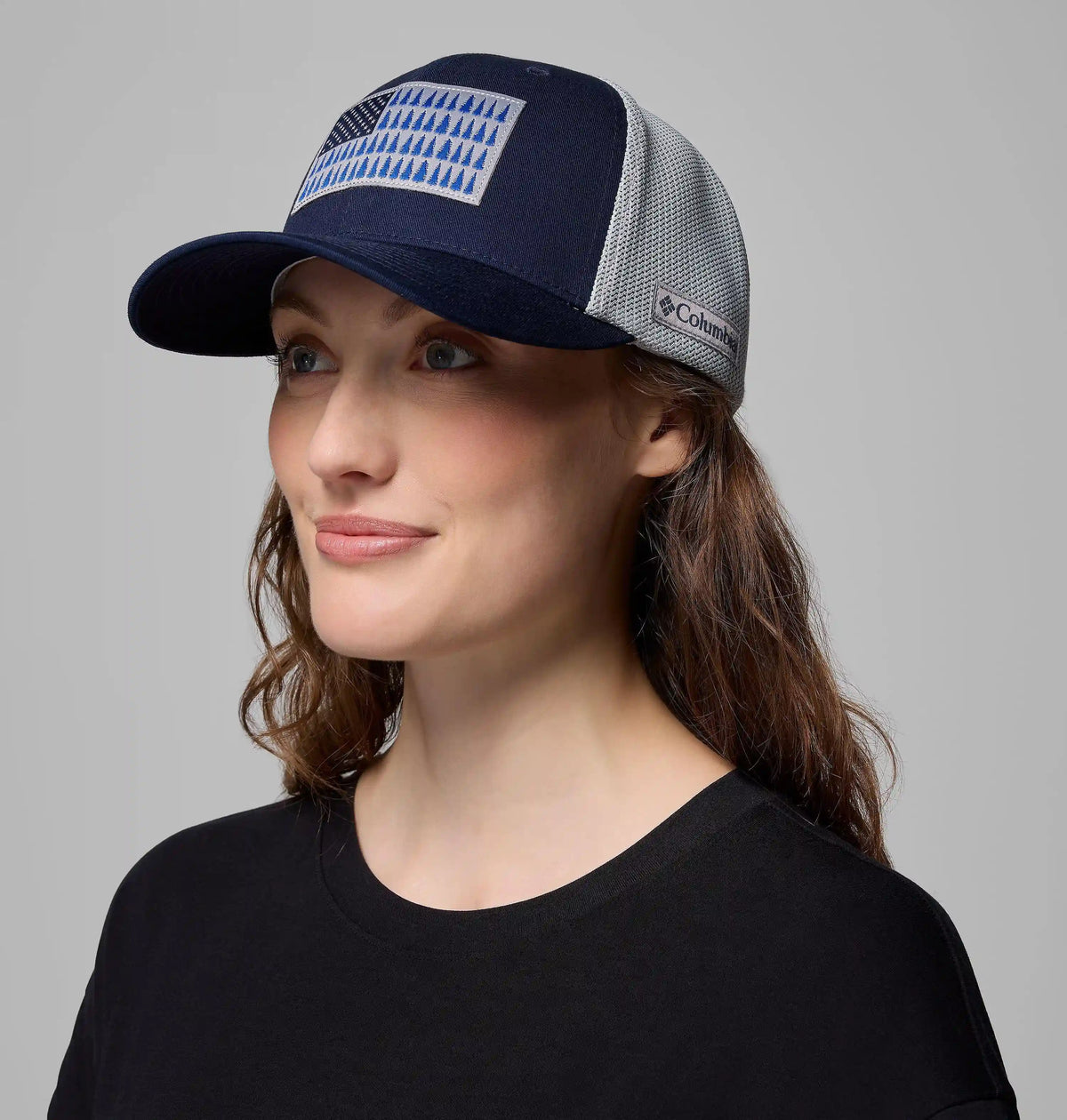 Columbia Mesh Tree Flag Ball Cap