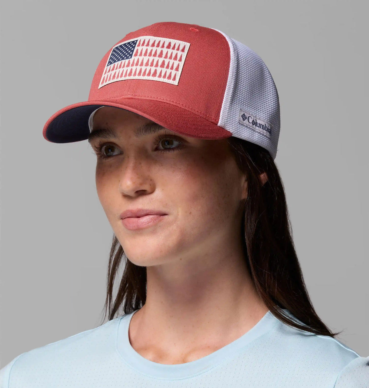 Columbia Mesh Tree Flag Ball Cap