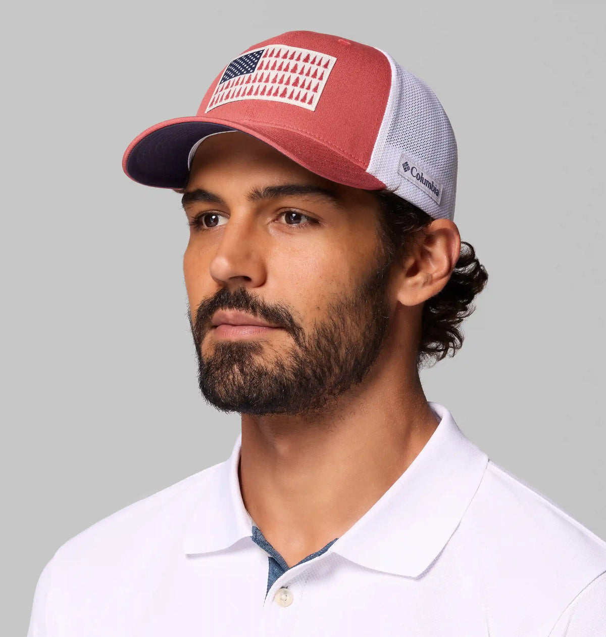 Columbia Mesh Tree Flag Ball Cap