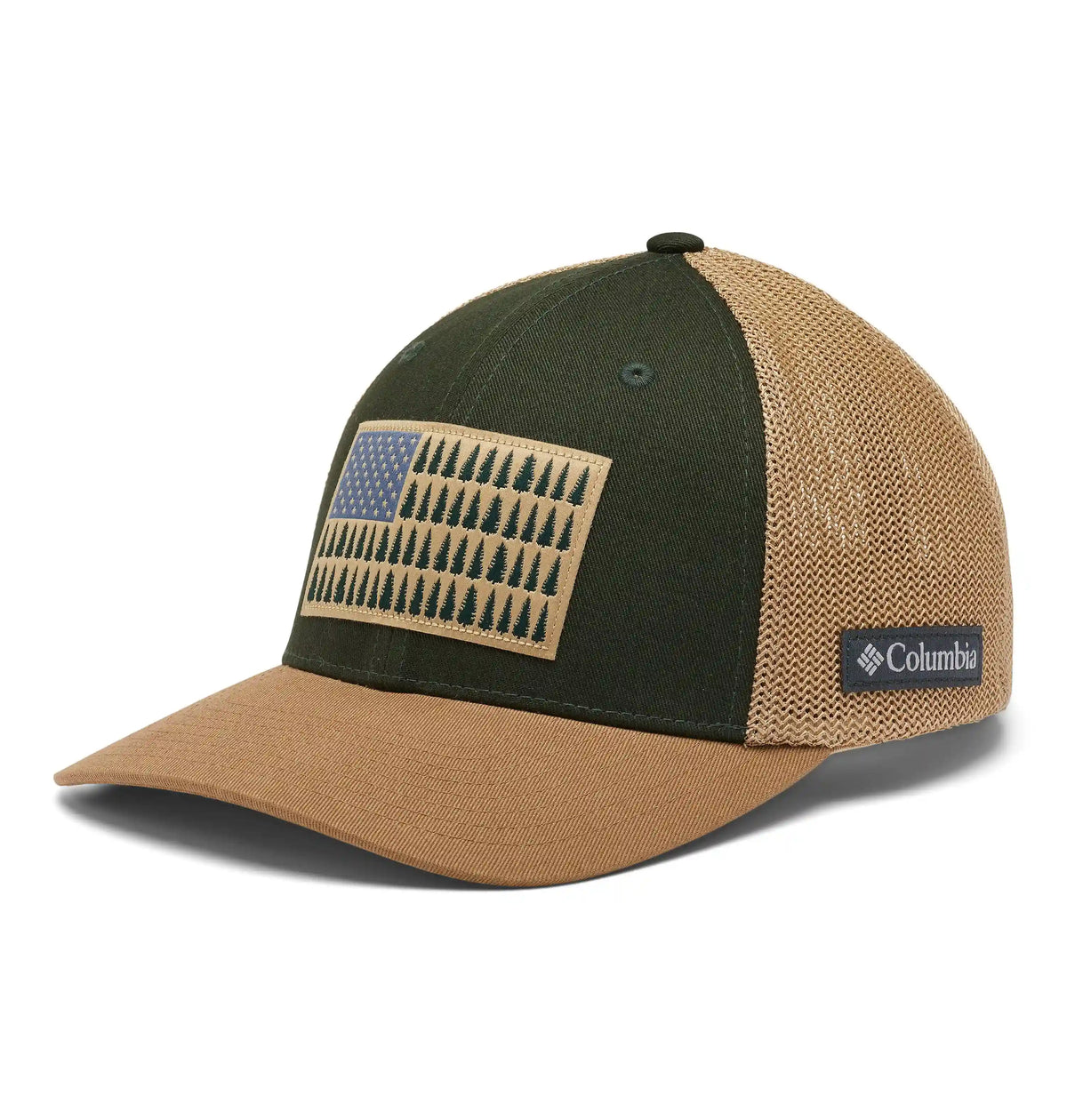 Columbia Mesh Tree Flag Ball Cap