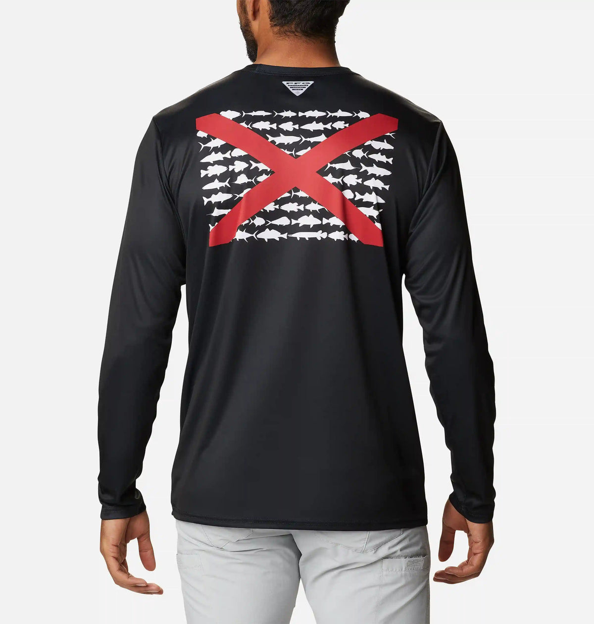 Men's Terminal Tackle PFG Fish Flag Long Sleeve Shirt