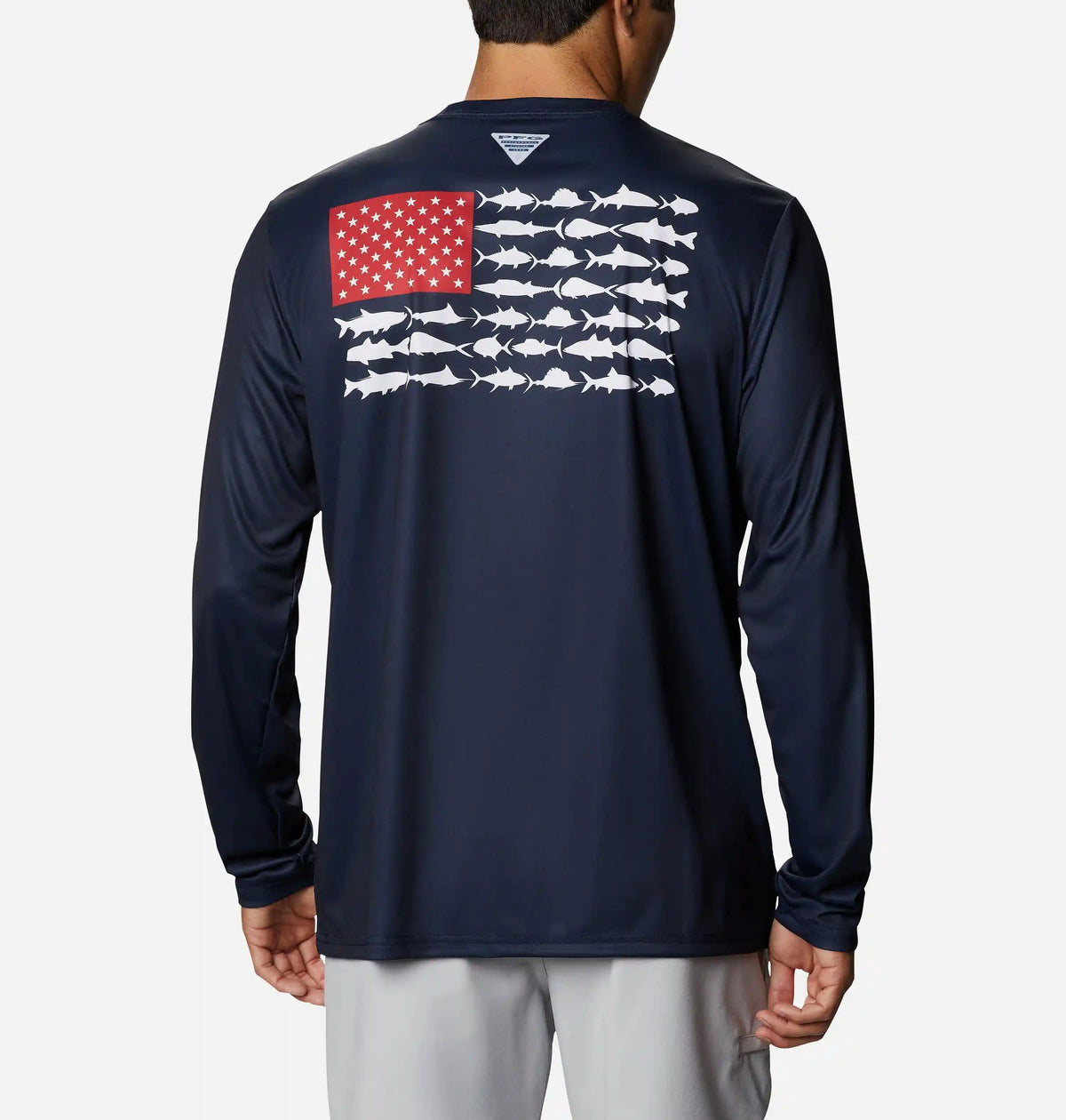 Men's Terminal Tackle PFG Fish Flag Long Sleeve Shirt