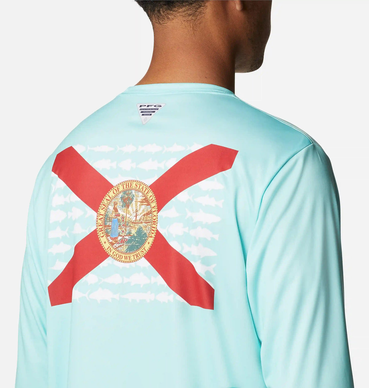 Men's Terminal Tackle PFG Fish Flag Long Sleeve Shirt