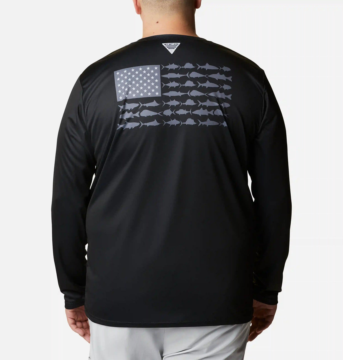 Men's PFG Terminal Tackle Fish Flag Long Sleeve Shirt - Big
