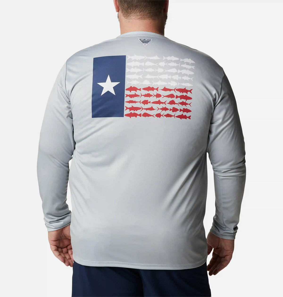 Men's PFG Terminal Tackle Fish Flag Long Sleeve Shirt - Big