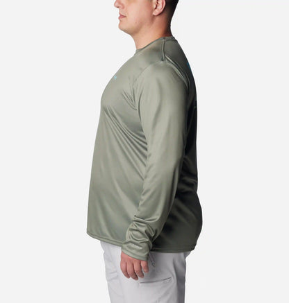 Men's PFG Terminal Tackle Fish Flag Long Sleeve Shirt - Big
