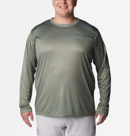 Men's PFG Terminal Tackle Fish Flag Long Sleeve Shirt - Big