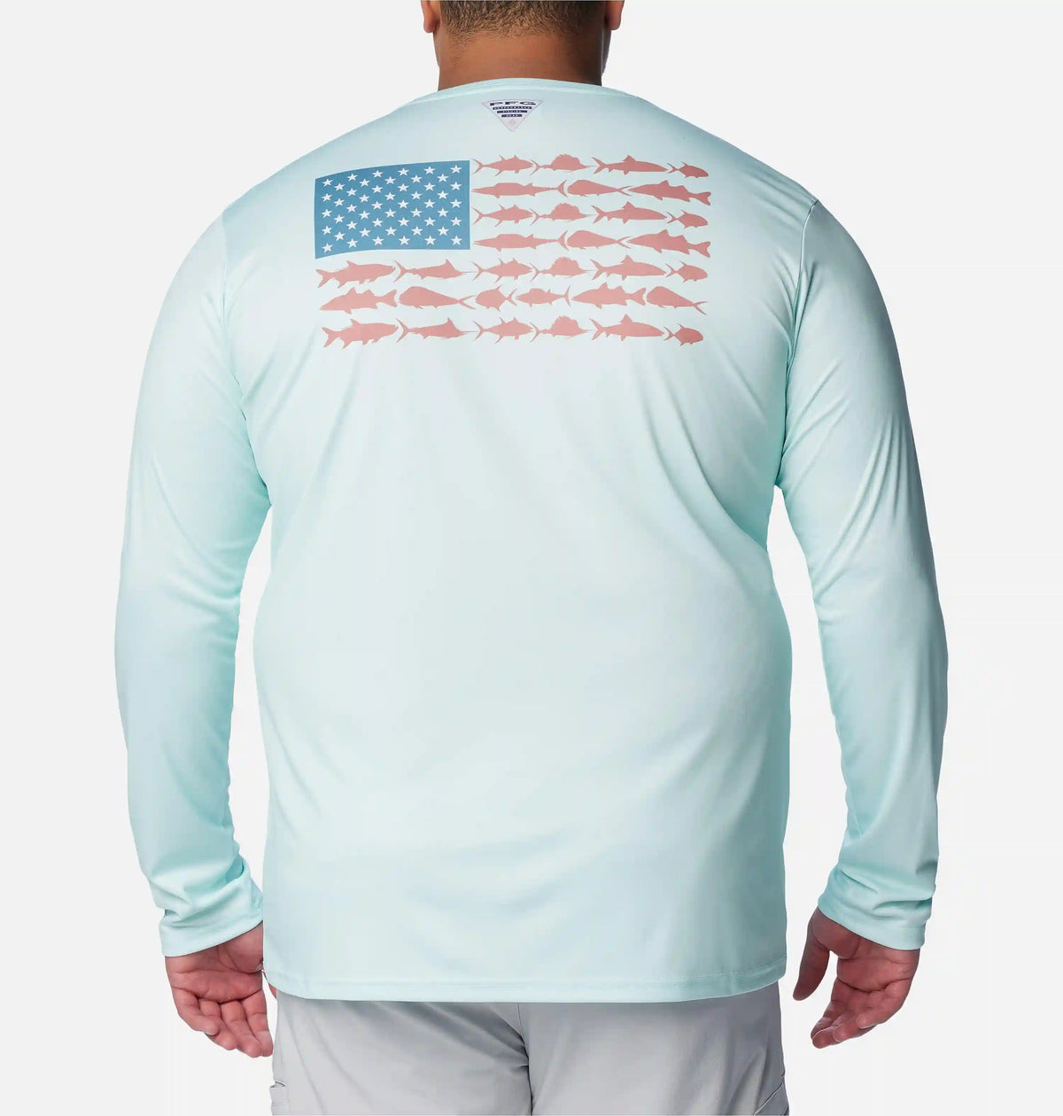 Men's PFG Terminal Tackle Fish Flag Long Sleeve Shirt - Big