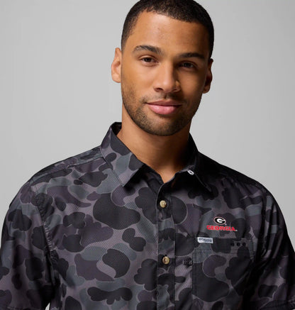 Men's Collegiate PFG Super Slack Tide Shirt - Georgia
