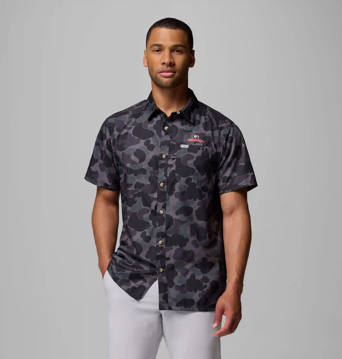 Men's Collegiate PFG Super Slack Tide Shirt - Georgia