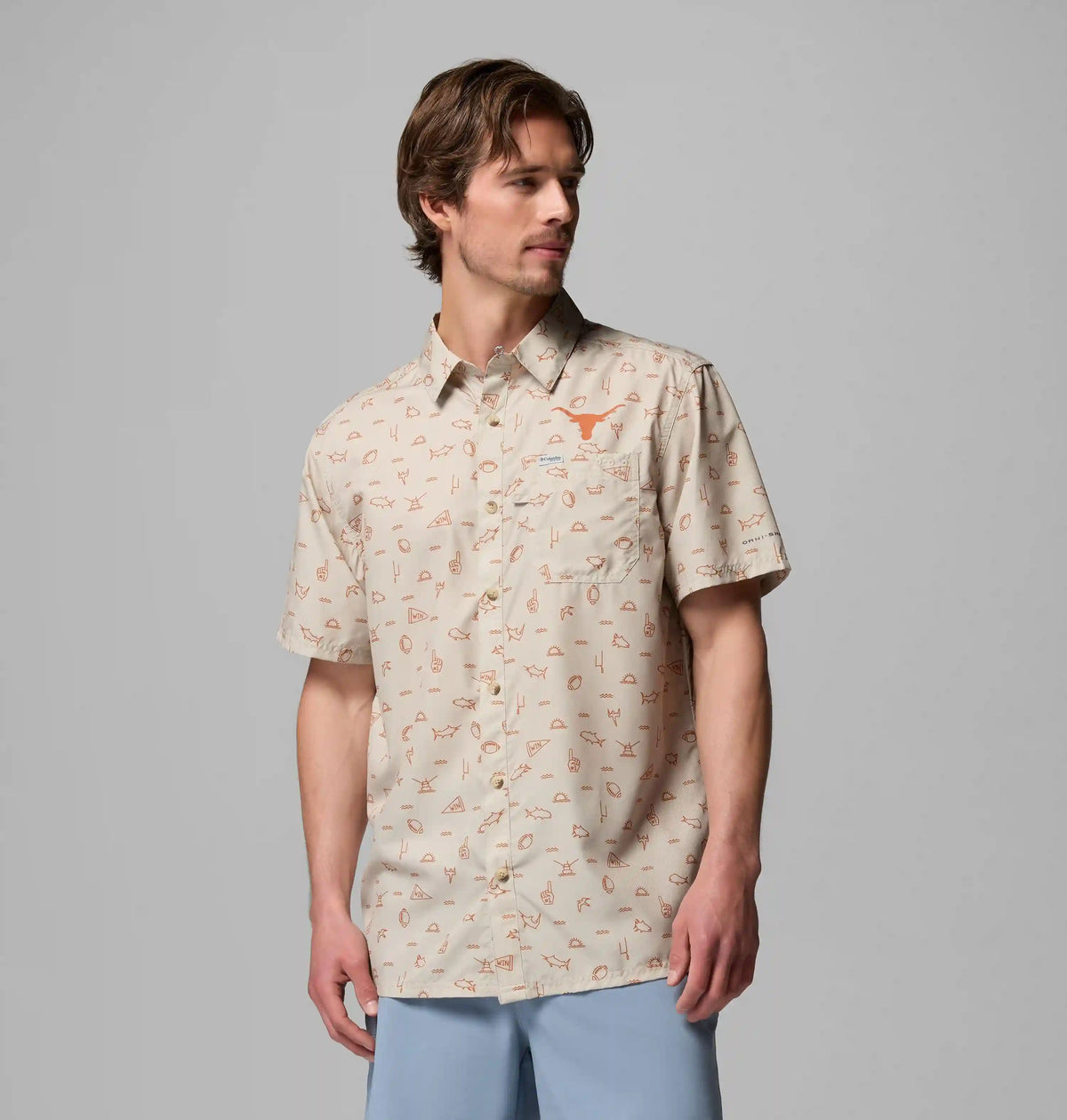 Men's Collegiate PFG Super Slack Tide Shirt - Texas