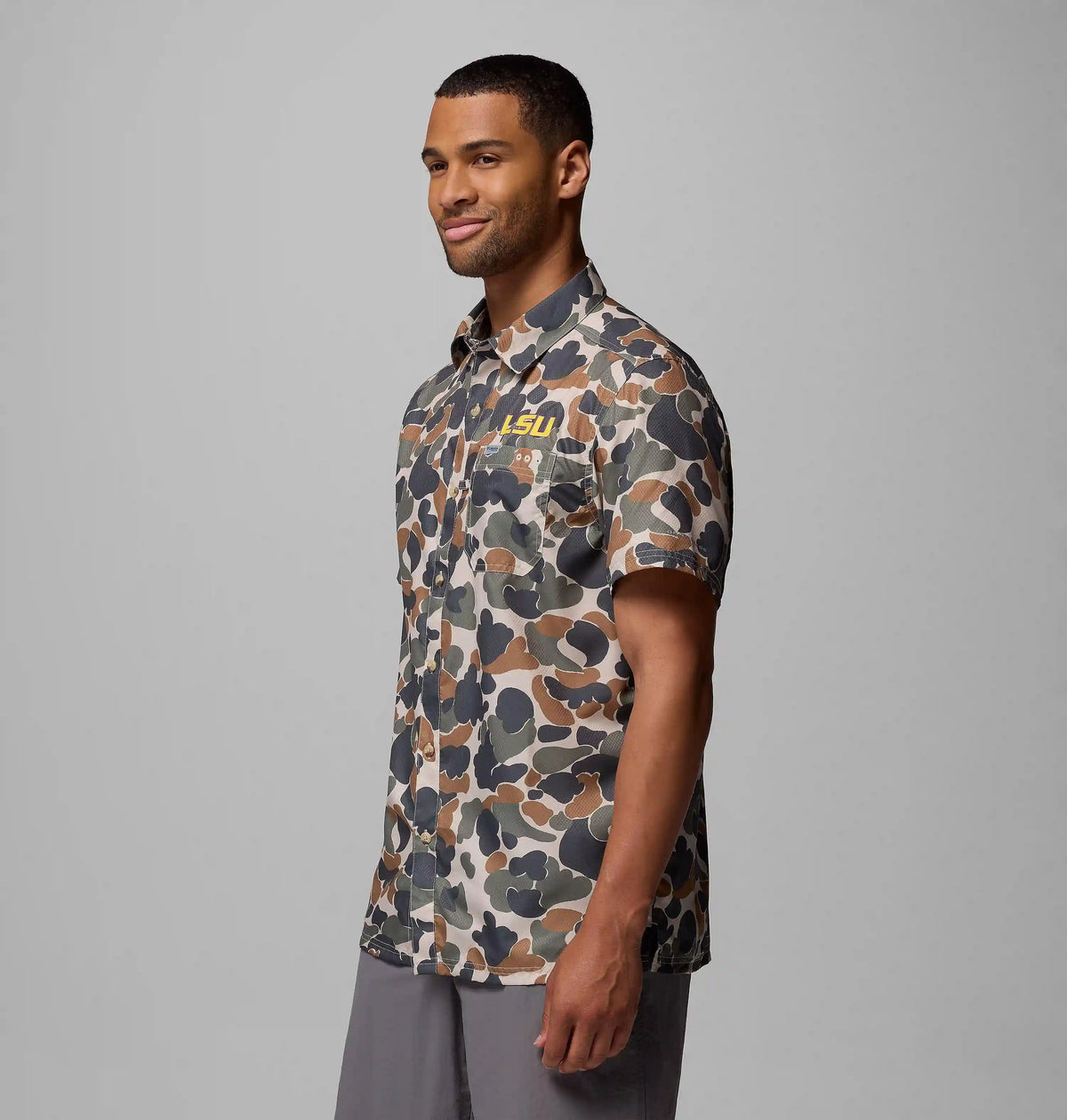 Men's Collegiate PFG Super Slack Tide Shirt - LSU