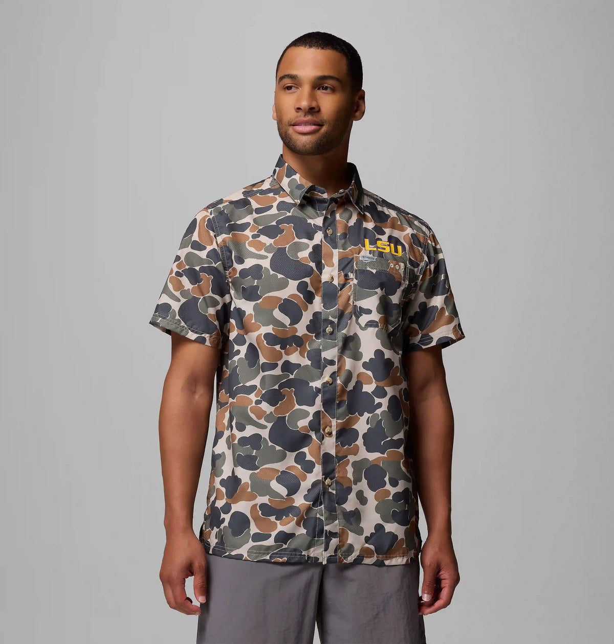 Men's Collegiate PFG Super Slack Tide Shirt - LSU