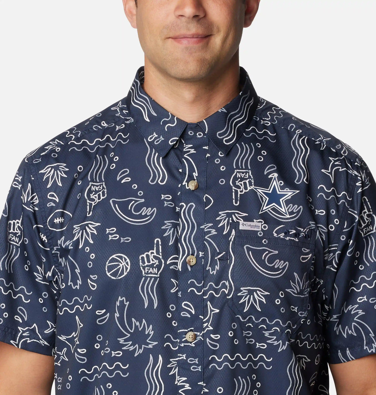 Men's Dallas Cowboys PFG Super Slack Tide Shirt
