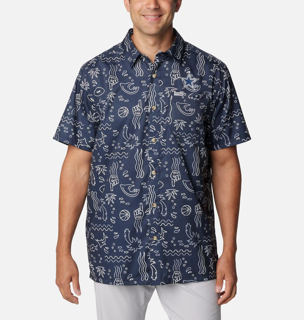 Men's Dallas Cowboys PFG Super Slack Tide Shirt